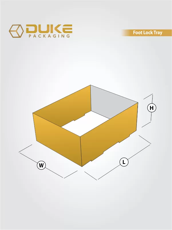 Double Wall Foot Lock Tray Boxes