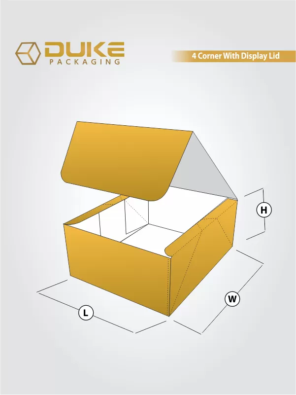 Four Corner with Display Lid Boxes