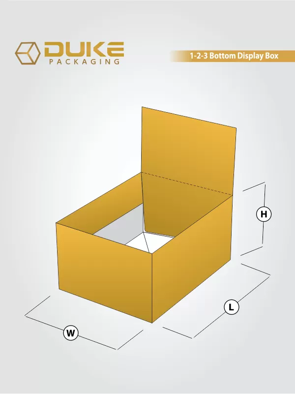 1-2-3 Bottom Display Lid Boxes